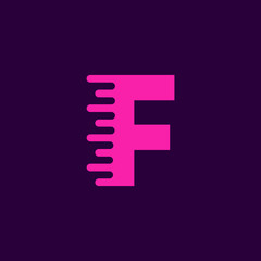 Vector Logo Letter F Speed