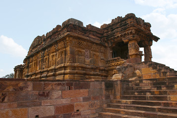 Naklejka premium The Papanatha temple, Pattadakal temple complex, Pattadakal, Karnataka. View from southeast.