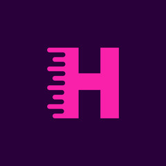 Vector Logo Letter H Speed