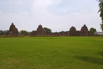 Fototapeta na wymiar View of Pattadakal temple complex, Pattadakal, Karnataka