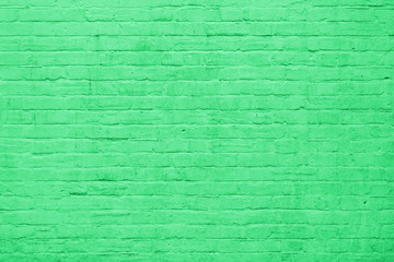 Green Painted Wall Brick