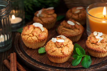 Gluten free pumpkin and carrot muffins