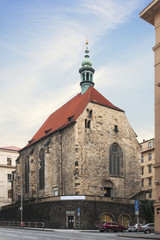 Fototapeta na wymiar The St. Wenceslas Church in Prague
