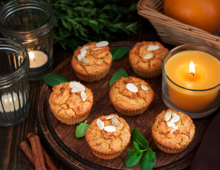 Gluten free pumpkin and carrot muffins