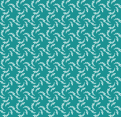 Vector Seamless set of Floral Pattern of olive branches. Hand Drawn Floral Texture, Decorative Leaves, Coloring Book vector illustration on colour background eps10