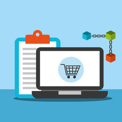online shopping laptop blockchain technology