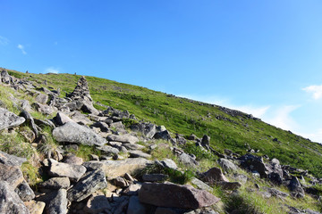 八ヶ岳の硫黄岳登山道