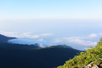 八ヶ岳の硫黄岳から見る雲海