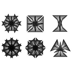 Geometry minimalistic artwork poster with simple shape and figure