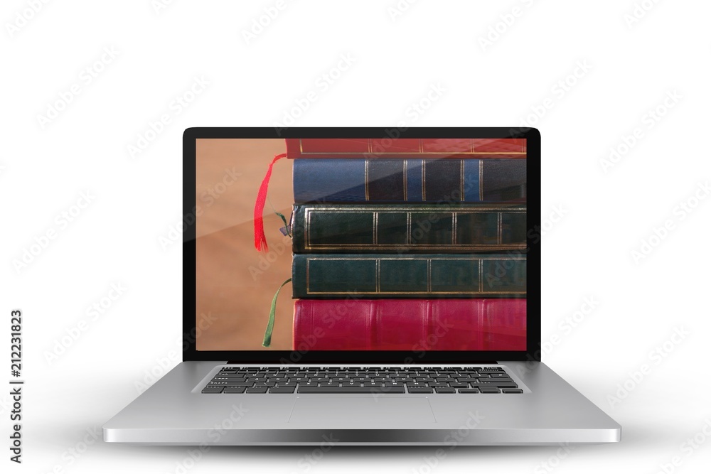 Poster composite image of laptop with with screen