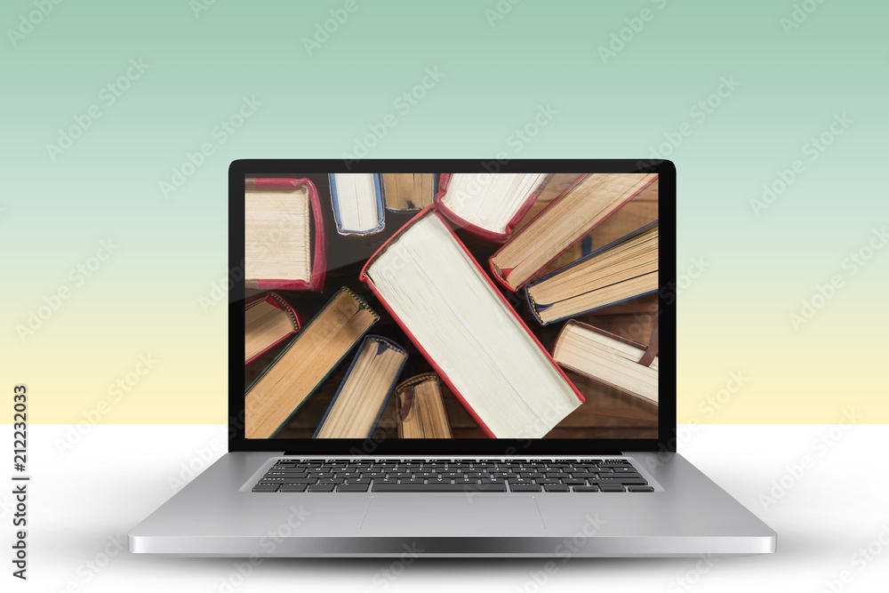 Poster composite image of laptop with with screen
