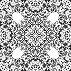 Decorative floral ornament. seamless pattern. vector illustration. Tribal Ethnic Arabic, Indian, motif. for interior design, wallpaper.