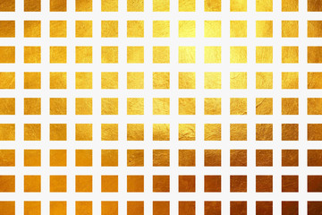 Square pattern golden texture shiny luxury abstract background