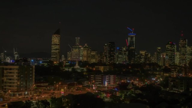 Sunset over the city Timelapse