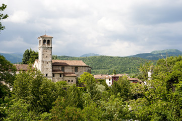 Fototapeta premium Slyline of Cividale del Friuli, Unesco Heritage. Italy
