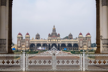 Mysore, India. View of Mysore palace.
