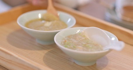 Two soup of Taiwanese dishes