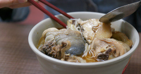 Sesame oil chicken soup