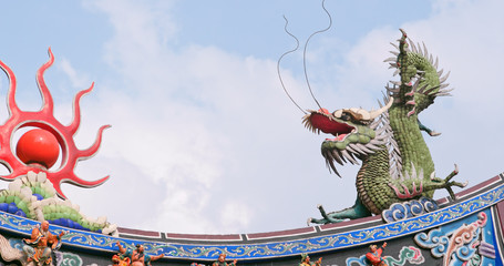 Chinese temple roof tile