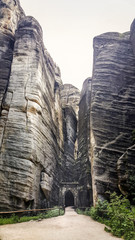 Obraz premium entrance to the rock city in Czech Republic