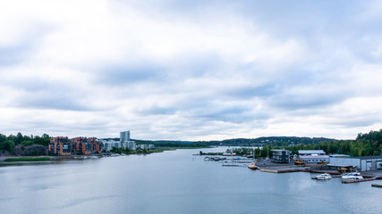 City of Turku from the sea.