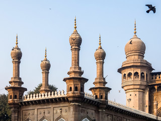 Fototapeta na wymiar Hyderabad, India. View of Mecca Masjid located in Hyderabad, Telangana, India.