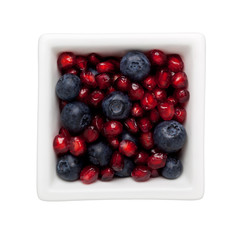 Pomegranate and blueberry