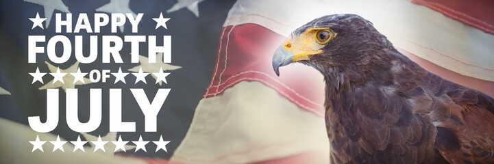 Composite image of happy fourth of july