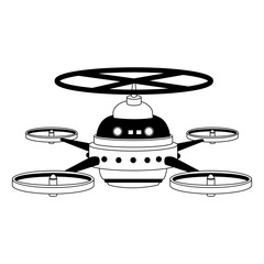 RC drone isolated vector illustration graphic design