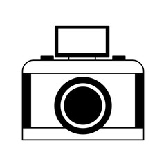 Photographic camera symbol vector illustration graphic design