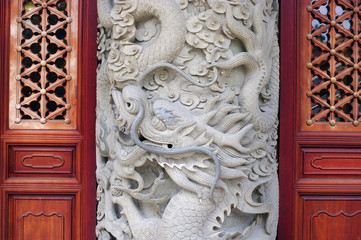 Détail d'un temple bouddhique de l'île de Lantau-3