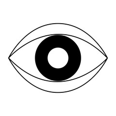 Human eye symbol vector illustration graphic design