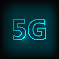 5g neon background