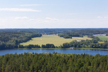 view of alby from the mountain