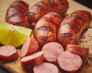Linguiça grelhada
