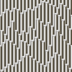 Seamless vector gradient grey tubing pattern for wrapping, craft, fabric, textile