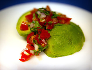 Delicious Pico De Gallo Sliced Avocado