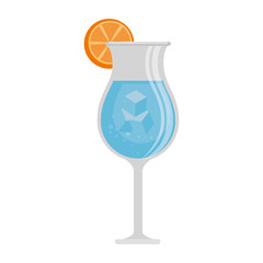 tropical cocktail cup icon