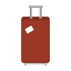 suitcase travel isolated icon
