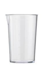Glass for measure of food isolated on the white background