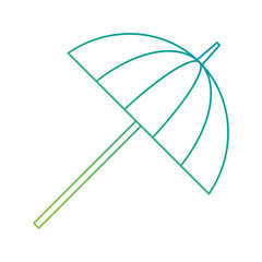 umbrella beach isolated icon