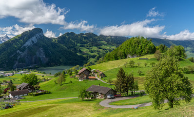 Fototapeta na wymiar Schwyz valley view