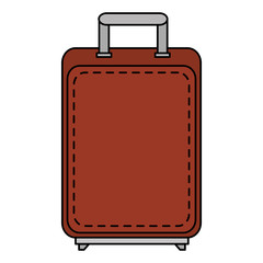 suitcase travel isolated icon