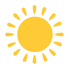 summer sun isolated icon