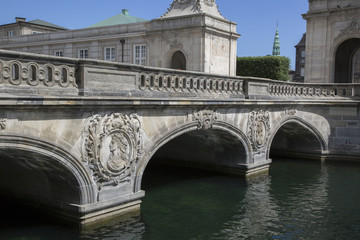 Naklejka premium Marmorbroen Bridge; Frederiksholms Canal; Copenhagen