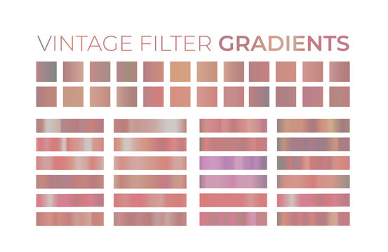 Vintage filter ui gradient collection