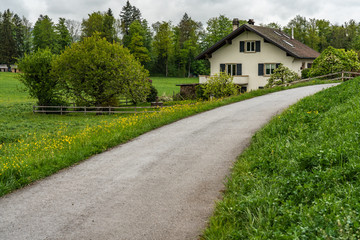 Gruyeres landscape view
