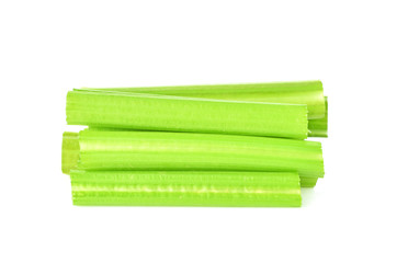 fresh celery isolated on white background