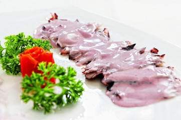 Pulpo al Olivo, traditional dish of Peruvian cuisine