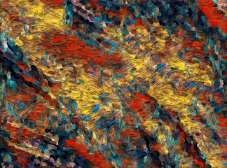 Creative painting pictorial art. Colorful wallpaper in modern style. Abstract texture background. Digital artwork for graphic design or pints on canvas. Stock. Can be used as conceptual pattern.